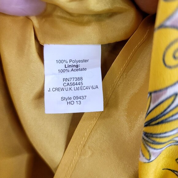 J. Crew Preppy Tribal Paisley Scroll Shift Dress 3/4 Sleeve Size 8 - Picture 3 of 11